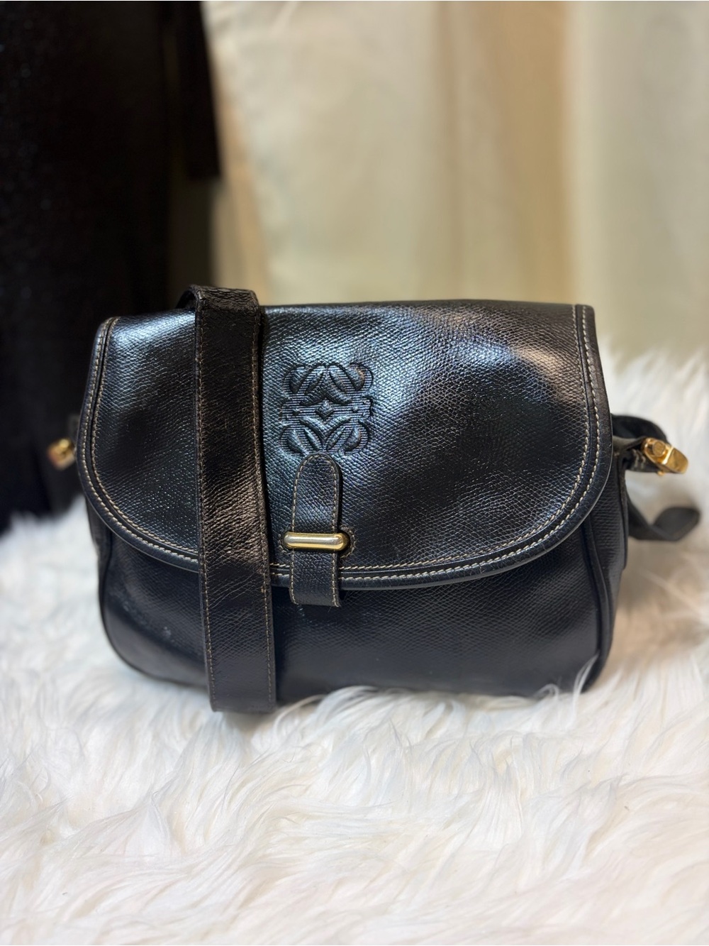 Vintage Loewe Anagram Shoulder Bag